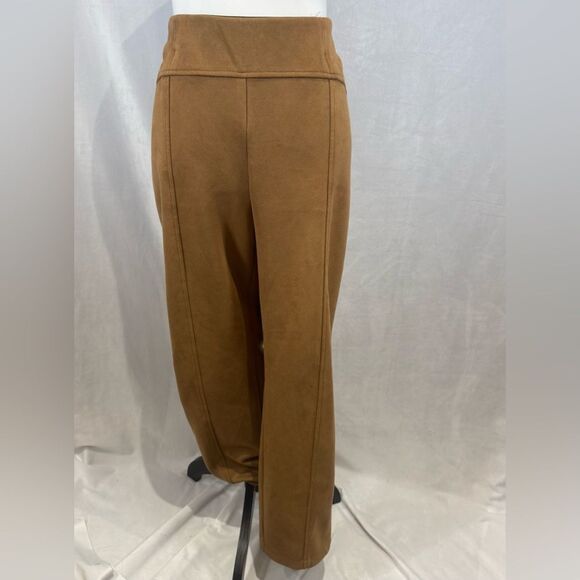 Soho Apparel caramel faux suede pants size medium XL - Picture 1 of 6